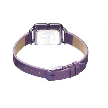 Poze by Sonata Quartz Analog Purple Dial PU Leather Strap Watch for Women