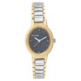 Sonata Quartz Analog Black Dial Stainless Steel Strap Watch for Women