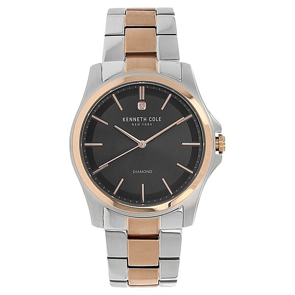 Kenneth Cole Quartz Analog Grey Dial Stainless Steel Strap Watch for Men - image number 0