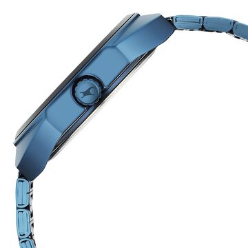 Fastrack Oceanyx Quartz Analog with Date Blue Dial Blue Strap Watch For Guys