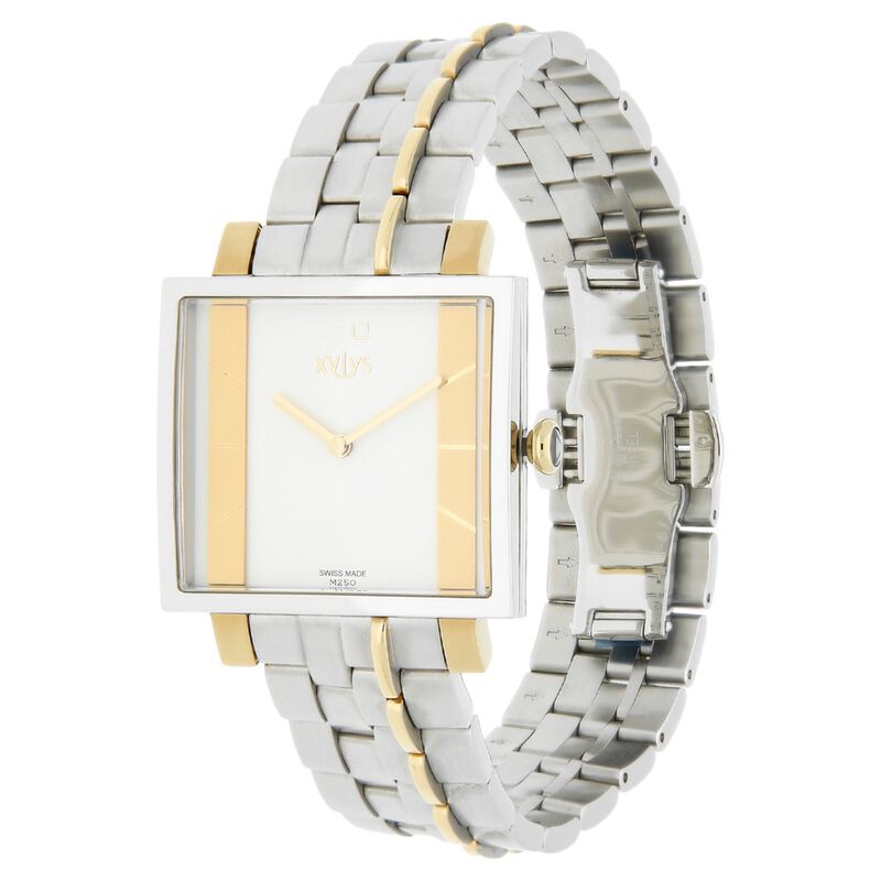 Xylys Quartz Analog Beige Dial Metal Strap Watch for Men - image number 1