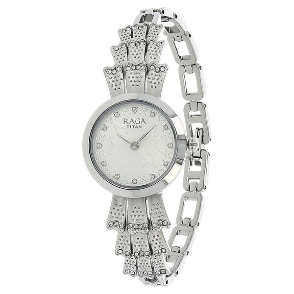 Titan Raga Aurora Silver Dial Analog Metal Strap Watch for WoMen - image number 1