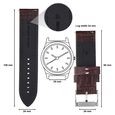 24 mm Brown Genuine Leather Straps for Men - image number 1