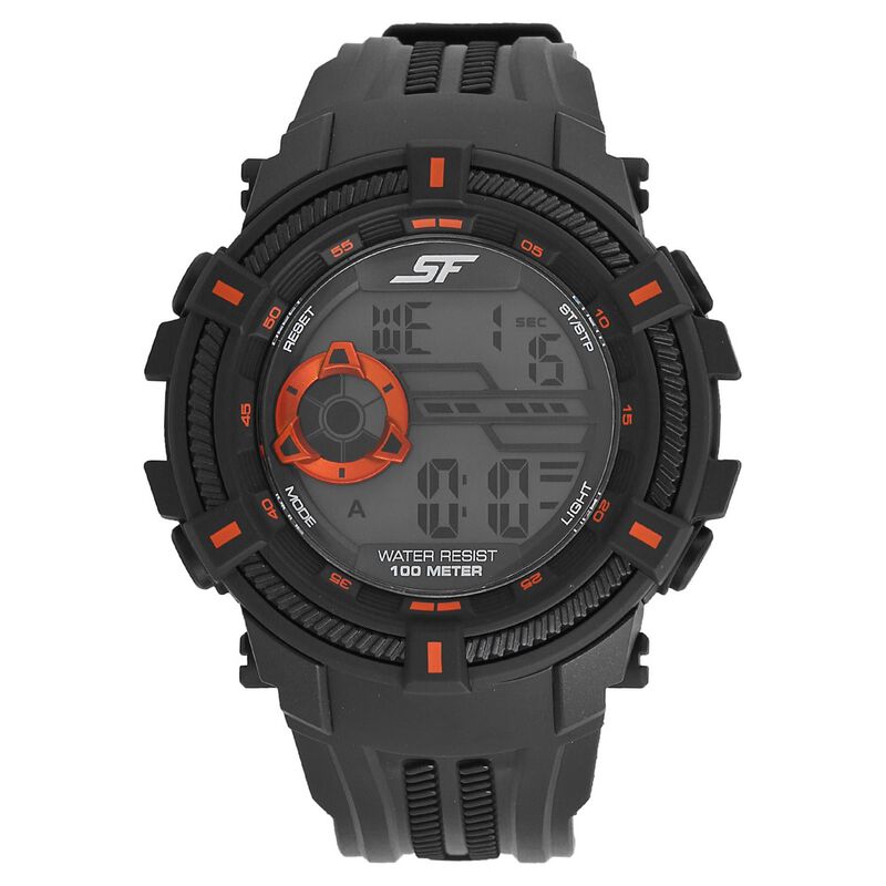 SF Digital Dial Plastic Strap Watch for Men
