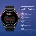 Titan Crest with 3.63 cm AMOLED Display with AOD, Functional Crown, BT Calling, Premium Smartwatch with Black Strap - image number 4