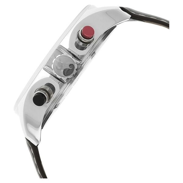 Fastrack Big Time Quartz Chronograph White Dial Leather Strap Watch for Guys - image number 2