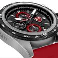 Ducati Quartz Chronograph Black Dial Red Silicone Strap Watch For Men - image number 3