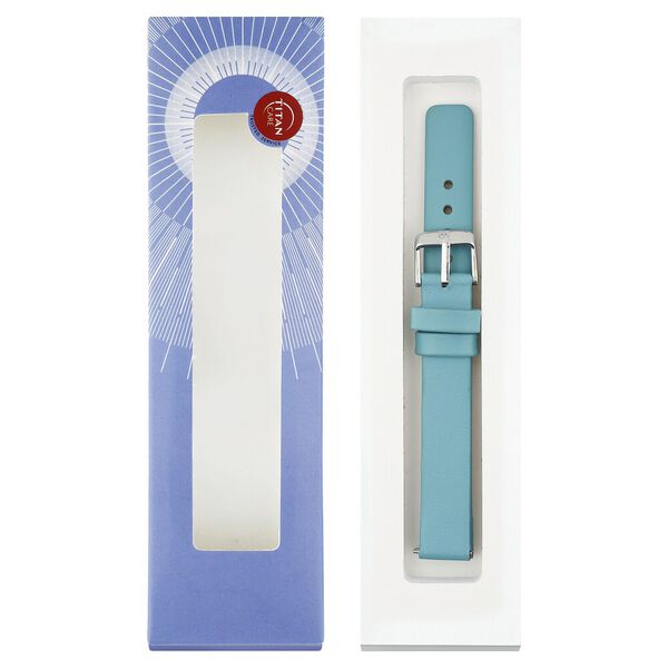 10 mm Blue Genuine Leather Strap for Women - image number 5