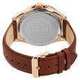 Tommy Hilfiger Quartz Multifunction Brown Dial Leather Strap Watch for Men - image number 3