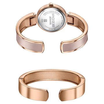 Sonata Poze Quartz Analog Pink Dial Two Toned Kada Strap Watch For Women