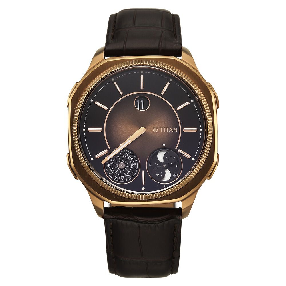 Buy Online Titan Stellar Zodiac Analog with Dual Moonphase and