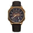 Titan Stellar Zodiac Analog with Dual Moonphase and Jumping Hour and Brown Dial Brown Leather Strap Watch for Men - image number 1