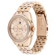 Tommy Hilfiger Quartz Multifunction Golden Dial Golden Stainless Steel Strap Watch For Men - image number 1
