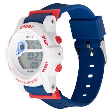 Zoop Digital Watch with White Case, Digital Dial & Blue Strap for Boys Kids, from House of Titan