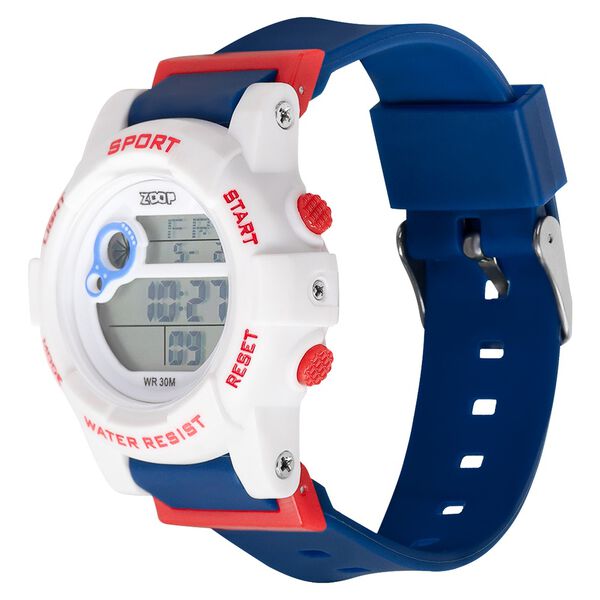 Zoop Digital Watch with White Case, Digital Dial & Blue Strap for Boys Kids, from House of Titan - image number 5