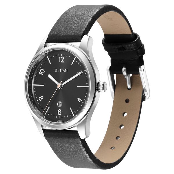 Titan Urban Anthracite Dial Analog Leather Strap watch for Women - image number 2