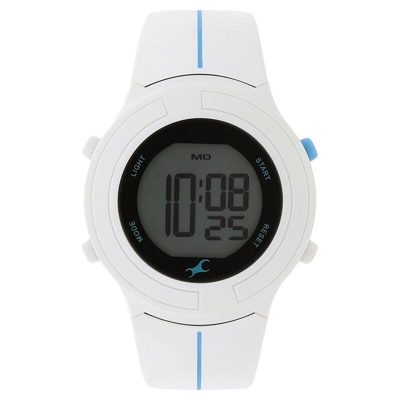 Fastrack Digital Black Dial Silicone Strap Watch for Girls