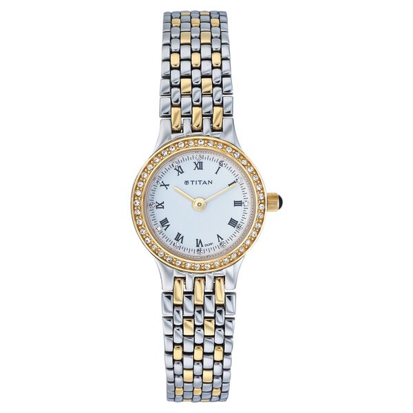 Titan Quartz Analog White Dial Watch for Women - image number 0