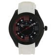 Titan Quartz Analog Silver Dial Plastic Strap Watch for Men