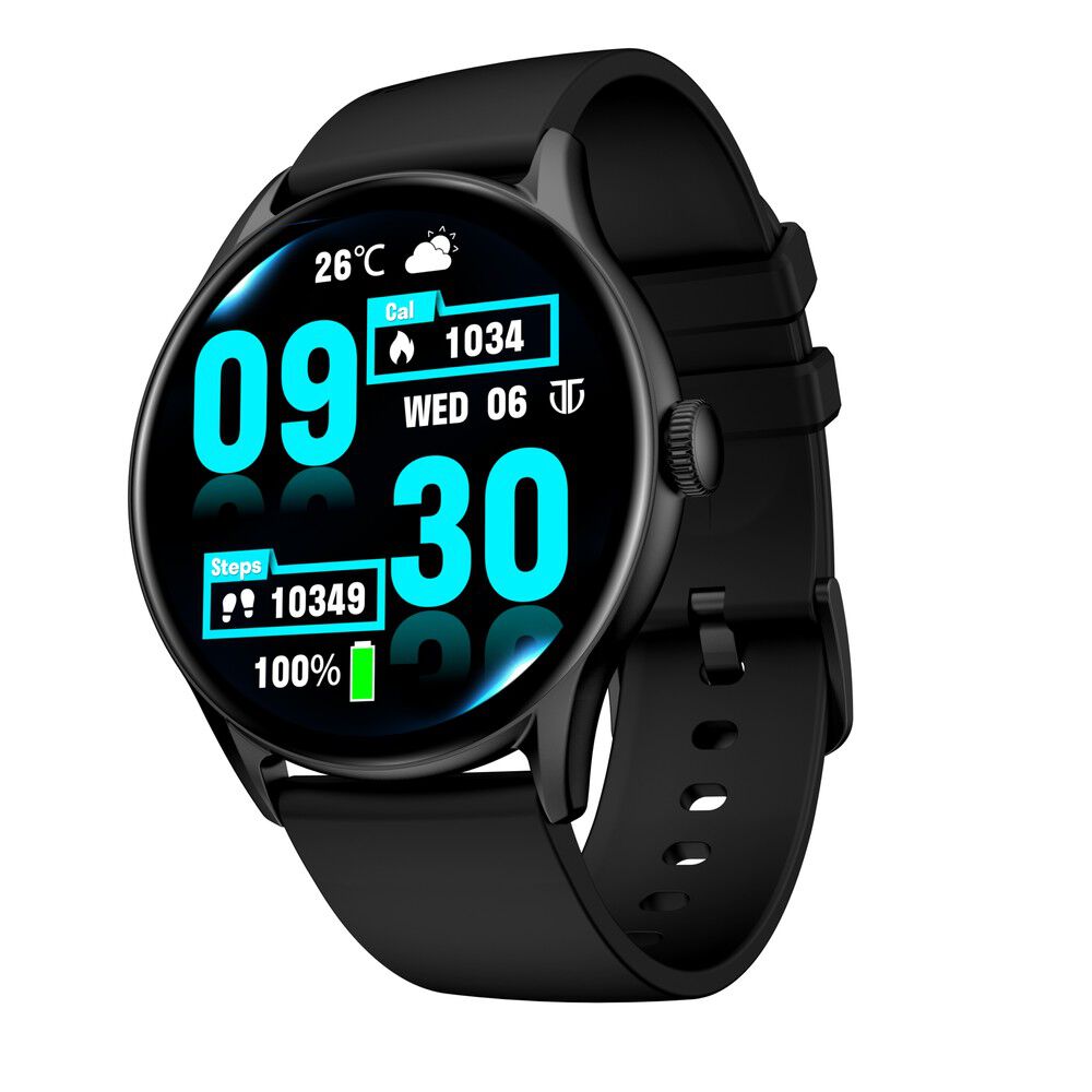 Buy Online Titan Evoke Black Luminous AMOLED Display Water Resistant Smartwatch 90172ap01 Titan