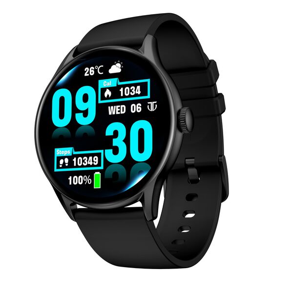Titan Evoke Black: Luminous AMOLED Display & Water-Resistant Smartwatch - image number 2