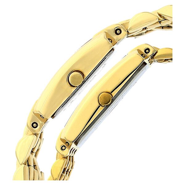 Titan Quartz Analog with Date Silver Dial Stainless Steel Strap Watch for Couple - image number 2