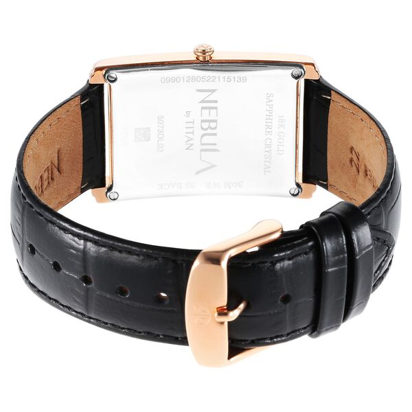 Titan Nebula Art Deco 18k Pink Gold Analog Watch for Men  - image number 4