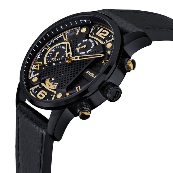 Police Black Dial Black Strap Multifunction Watch for Men - image number 1