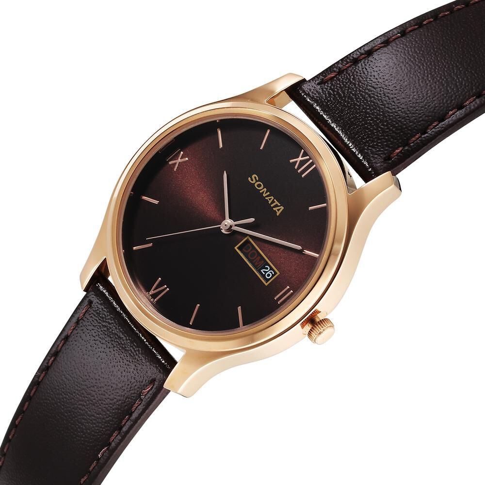 Sonata watch 2025 date and time
