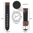 20 mm Brown Genuine Leather Straps for Men - image number 1