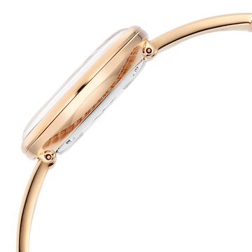 Titan Raga Power Pearls Quartz Analog Mother of Pearl Dial Rose Gold Metal Strap Watch For Women