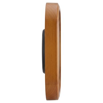 Titan Wooden Classic White Dial Square Wall Clock with Pine Wood Frame & Silent Sweep | 30 cm x 30 cm x 5 cm