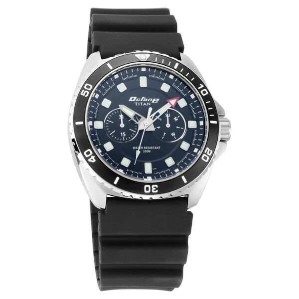 Titan Octane Hyper Lume Black Dial Analog TPU Strap watch for Men - image number 0