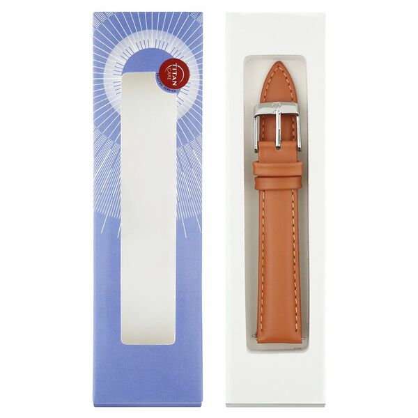 22 mm Tan Genuine Leather Strap for Men - image number 7