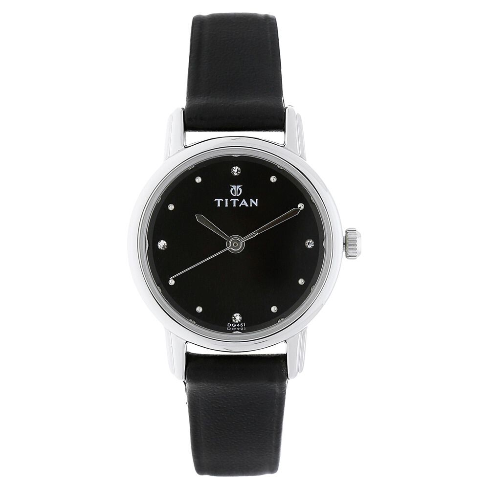 Titan black watch online female