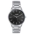 Sonata Poze Quartz Analog Black Dial Silver Color Stainless Steel Strap Watch For Men - image number 1