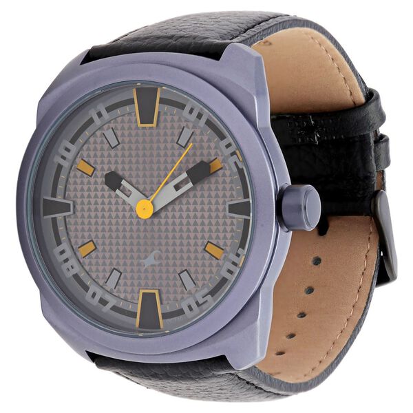Fastrack Quartz Analog Grey Dial Leather Strap Watch for Guys - image number 1