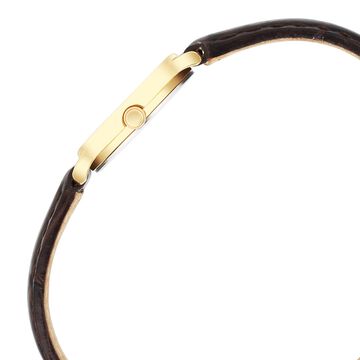 Titan Nebula Vintage 18k Gold Analog with Diamond Studded Indices Watch for Women