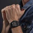 Police Quartz Multifunction Grey Dial Black Silicone Strap Watch for Men - image number 4