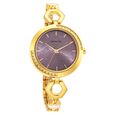 Sonata Utsav Purple Dial Yellow Bi Metal Strap Watch for Women - image number 0