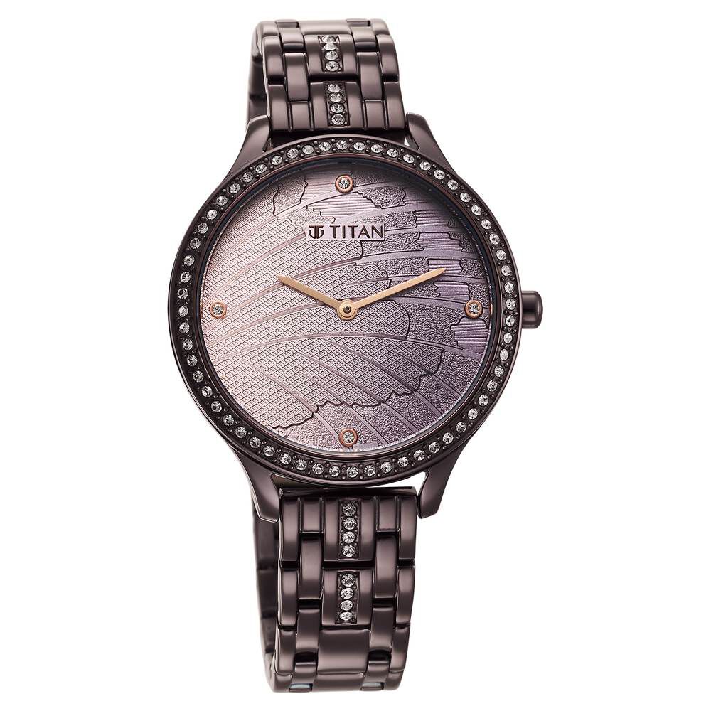 Titan purple dial discount watch