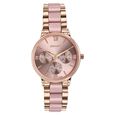 Sonata Festive Quartz Multifunction Pink Dial Two Toned Acetate And Metal Strap Watch For Women - image number 0