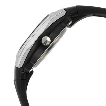 SF Quartz Analog Silver Dial Plastic Strap Watch for Women