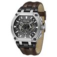 Police Multifunction Black Dial Leather Strap Watch For Men - image number 0