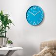 Titan Blue Slim Wall Clock - 25.5 cm x 25.5 cm (Small) - image number 1