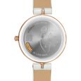 Titan Nebula Lotus 18 KT Gold Quartz Analog Mother Of Pearl Dial White Leather Strap Watch For Women - image number 6