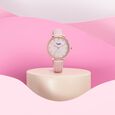 Sonata Poze Quartz Analog Blue Dial Blue Colour Leather Strap Watch For Women