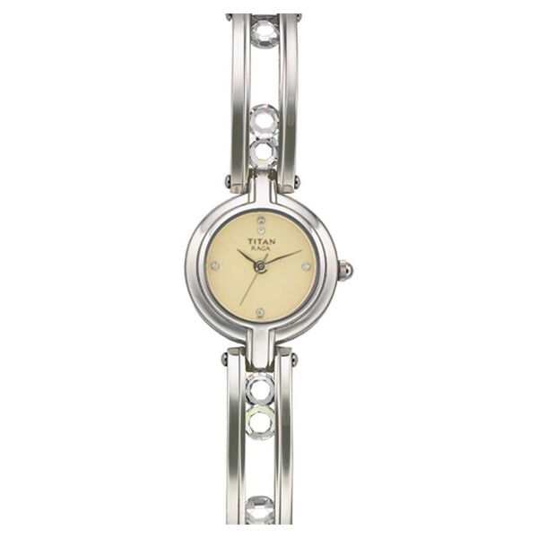 Titan Quartz Analog Champagne Dial Watch for Women - image number 0