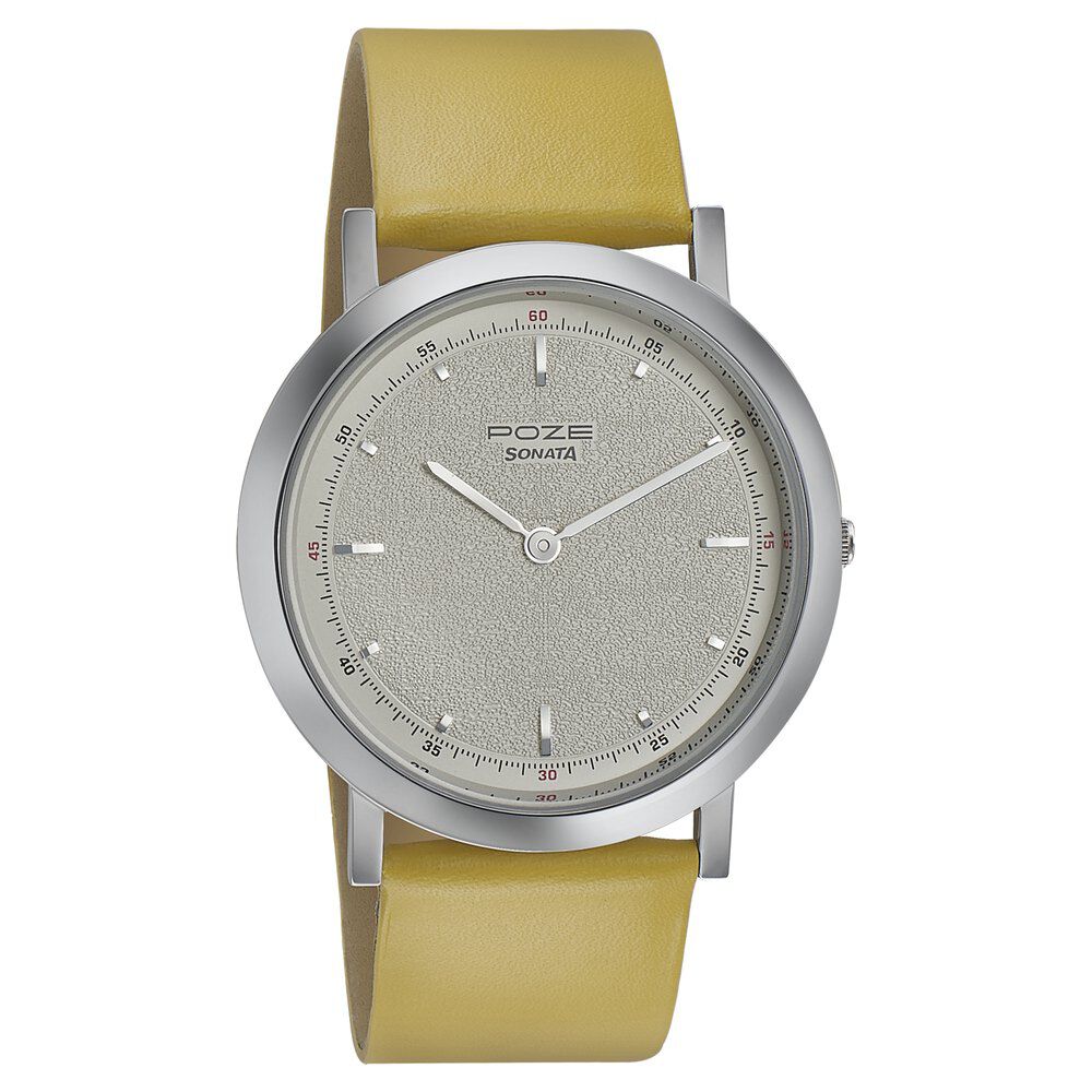 Sonata white watch shop