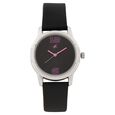 Fastrack Quartz Analog Silver Dial Leather Strap Watch for Girls